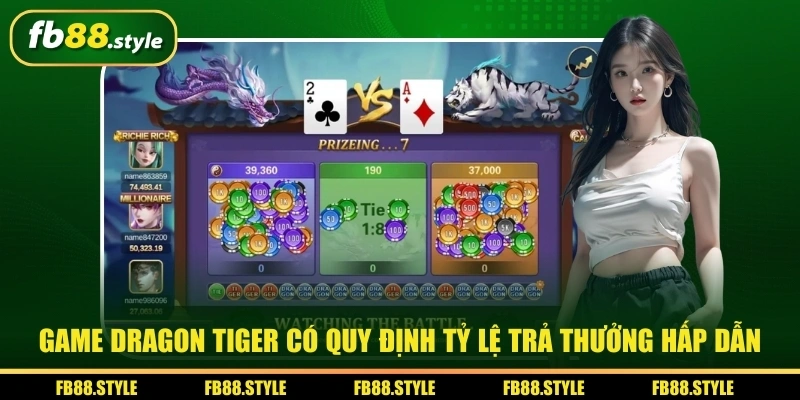 Rồng Hổ - Hướng Dẫn Cách Chơi Và Một Số Lưu Ý Quan Trọng 3 Game Rồng Hổ có quy định tỷ lệ trả thưởng hấp dẫn