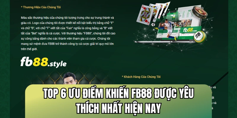 FB88 Bisai | CR2 | Link Đăng Ký FB88.Com Tặng Thưởng 88K 2 Top 6 ưu điểm khiến FB88 được yêu thích nhất hiện nay